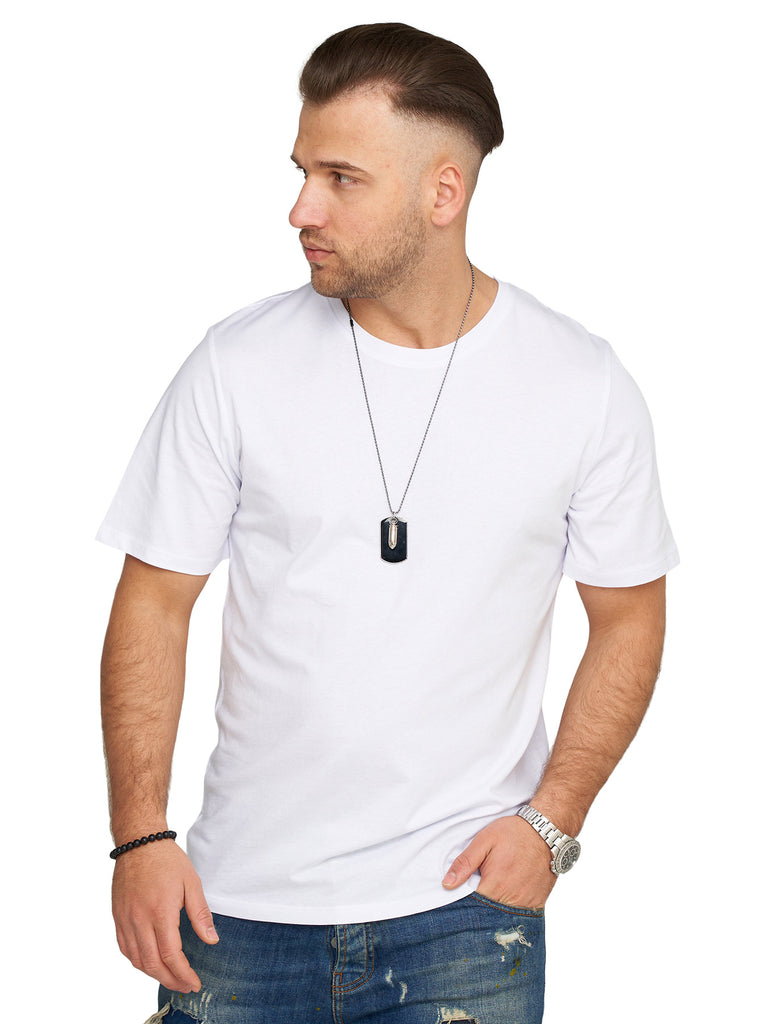 Jack & Jones Infinity Herren T-Shirt META O-Neck Shirt Kurzarmshirt White