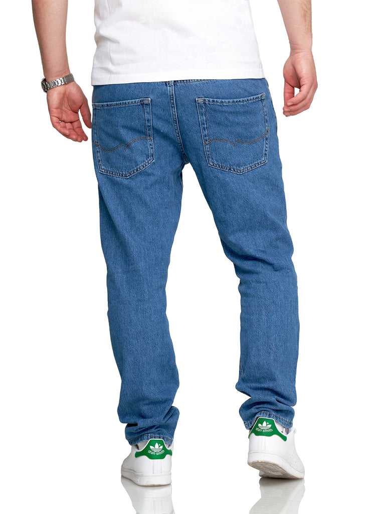 Jack & Jones Infinity Herren Jeans MIKE ARIS Tapered Fit Denim Herrenhose Light Blue Denim W29 L30