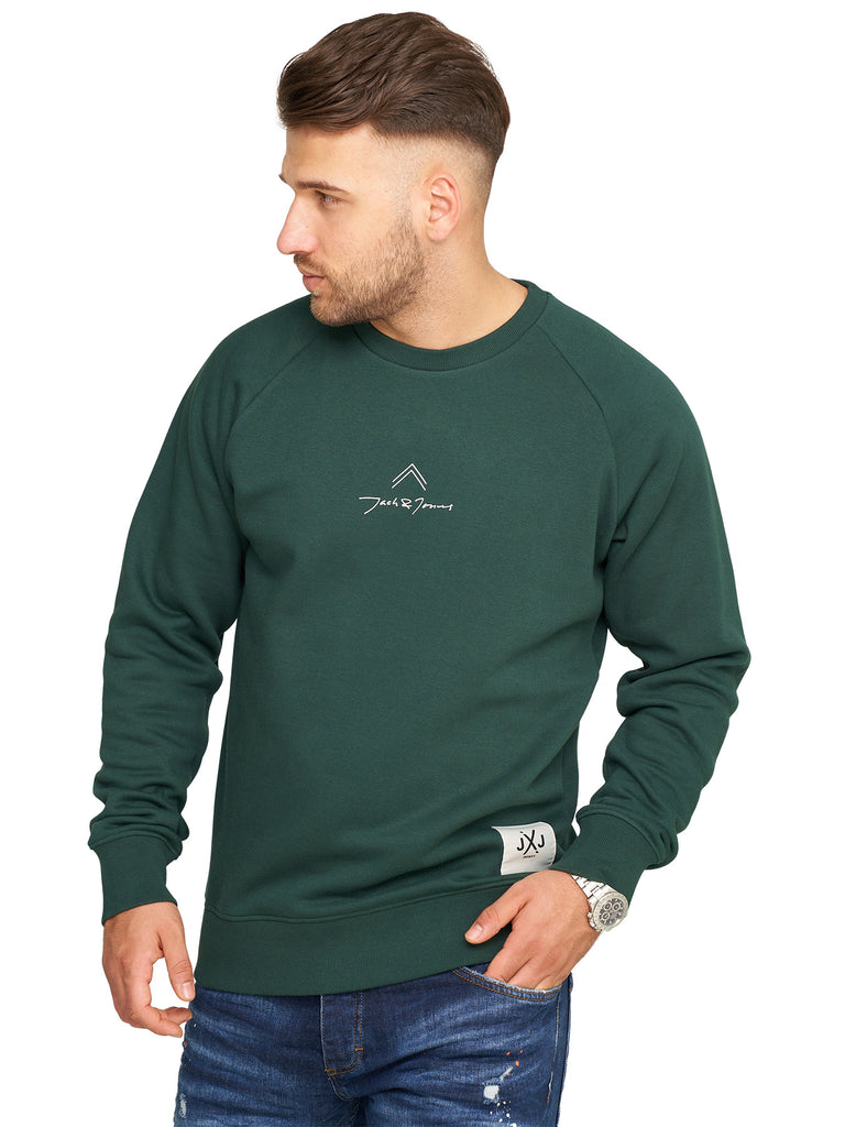 Jack & Jones Infinity Herren Sweatshirt MATTEO Pullover Sweater Pine Grove M