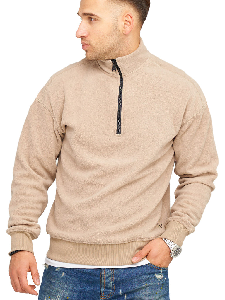 Jack & Jones Infinity Herren Fleecepullover CLASSICO Sweater Pullover Crockery