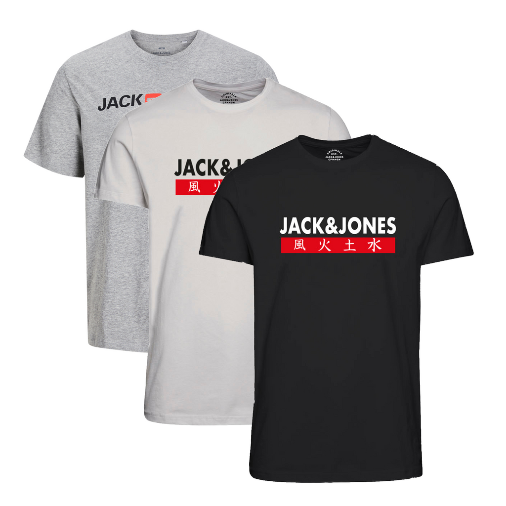 Jack & Jones Infinity Herren T-Shirt 3er Pack und 5er Pack INFINITY 3er Pack 9