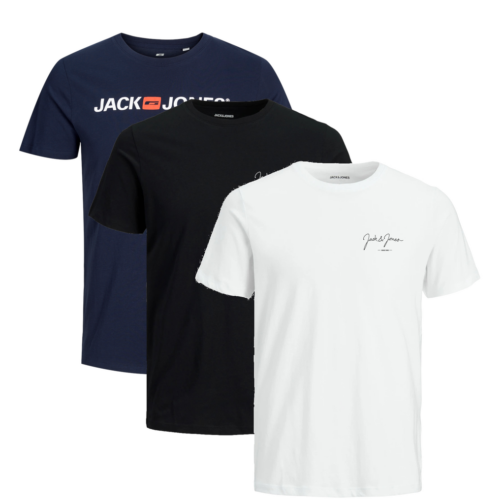 Jack & Jones Infinity Herren T-Shirt 3er Pack und 5er Pack INFINITY 3er Pack 8