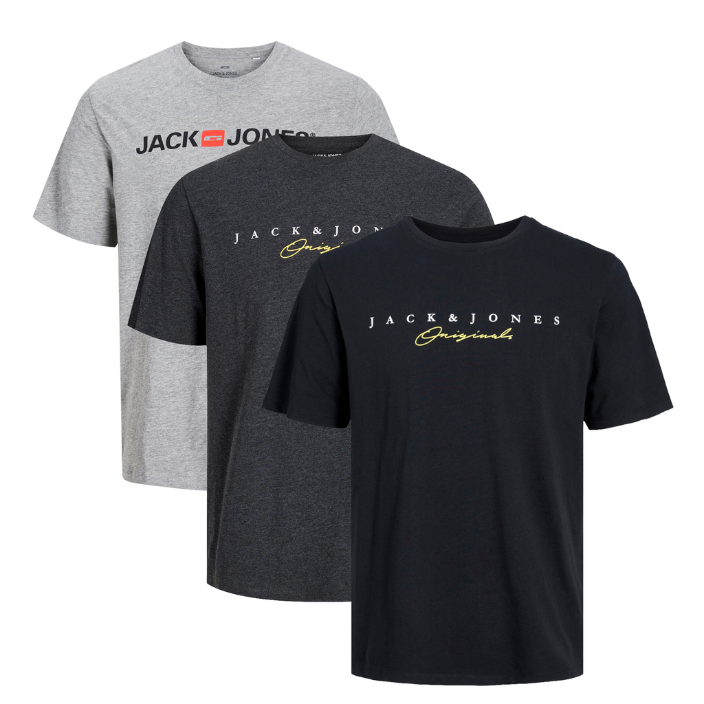 Jack & Jones Infinity Herren T-Shirt 3er Pack und 5er Pack INFINITY 3er Pack 7