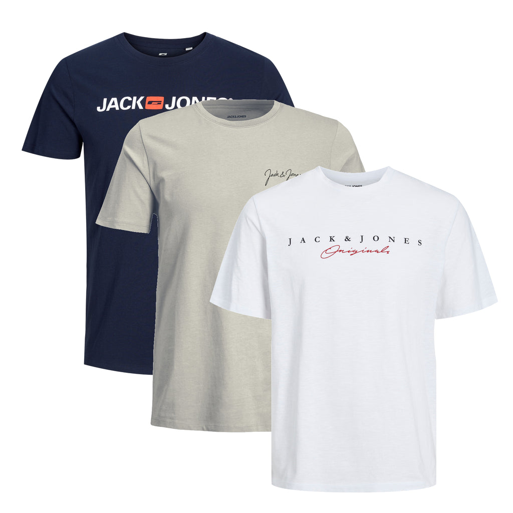 Jack & Jones Infinity Herren T-Shirt 3er Pack und 5er Pack INFINITY 3er Pack 10
