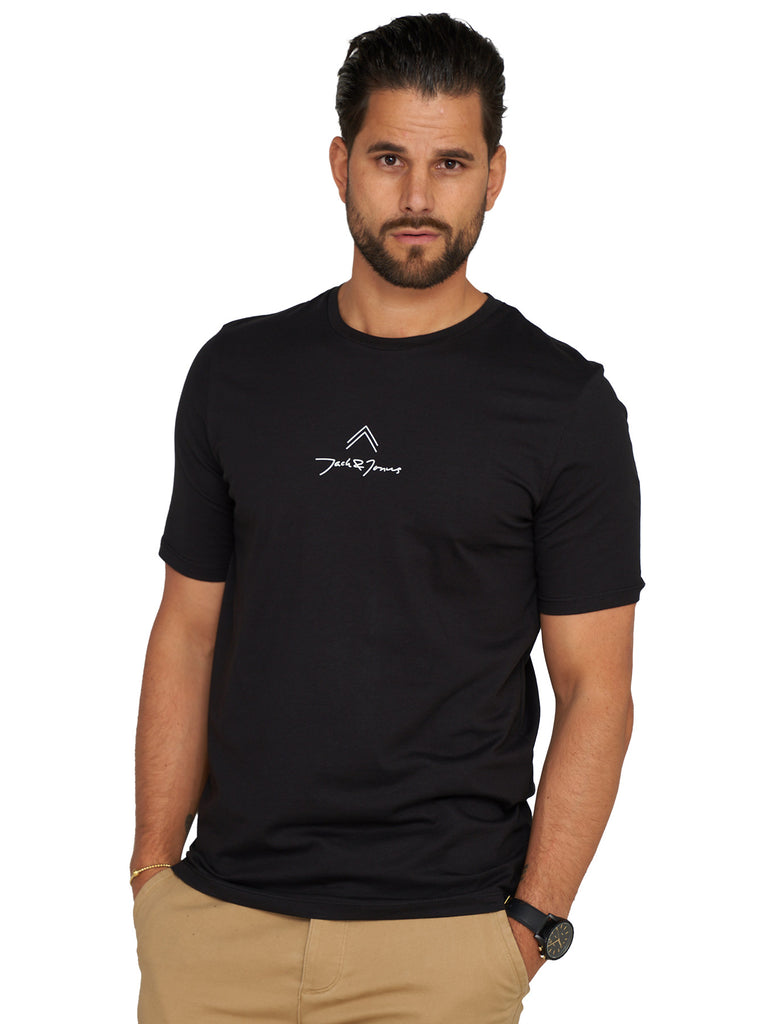 Jack & Jones Infinity Herren T-Shirt MATTEO O-Neck Shirt Kurzarmshirt Black M