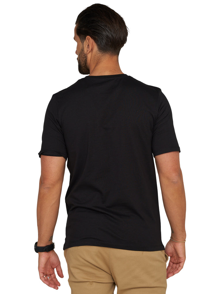 Jack & Jones Infinity Herren T-Shirt MATTEO O-Neck Shirt Kurzarmshirt Black L