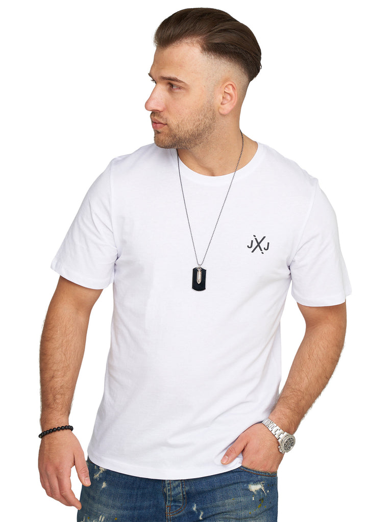 Jack & Jones Infinity Herren T-Shirt ELIF INFINITY O-Neck Shirt Kurzarmshirt White