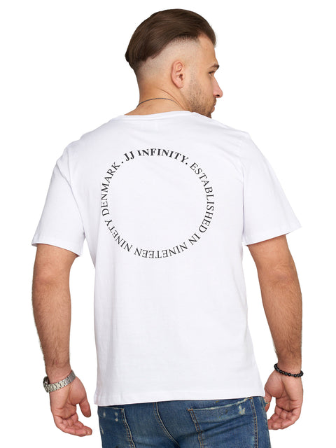 Jack & Jones Infinity Herren T-Shirt ROUND INFINITY O-Neck Shirt Kurzarmshirt