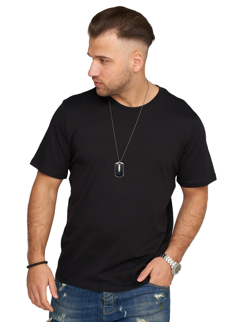 Jack & Jones Infinity Herren T-Shirt META O-Neck Shirt Kurzarmshirt Black