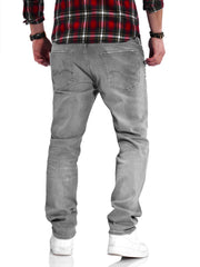 Jack & Jones Infinity Herren Jeans Regular Fit Straight Leg Grau W28 L32