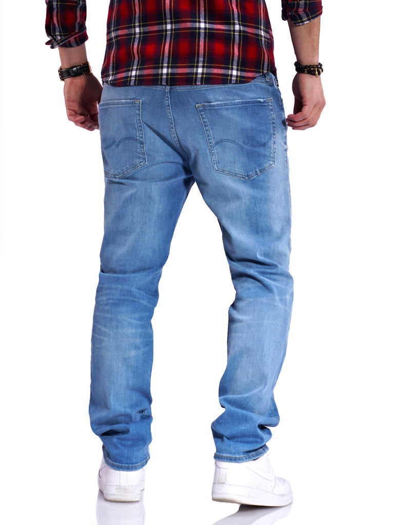 Jack & Jones Infinity Herren Jeans Regular Fit Straight Leg Hellblau W28 L32