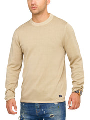 Jack & Jones Infinity Herren Pullover Feinstrick Beige S
