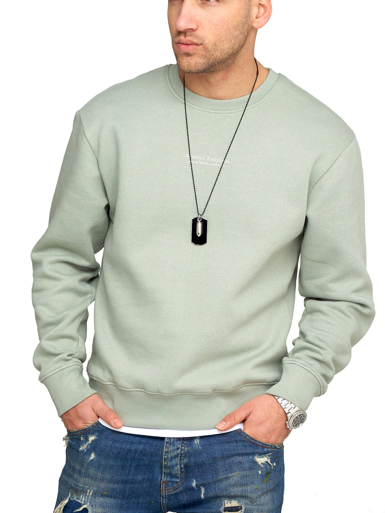 Jack & Jones Infinity Herren Sweatshirt NICKO INFINITY Pullover Sweater Slate Gray