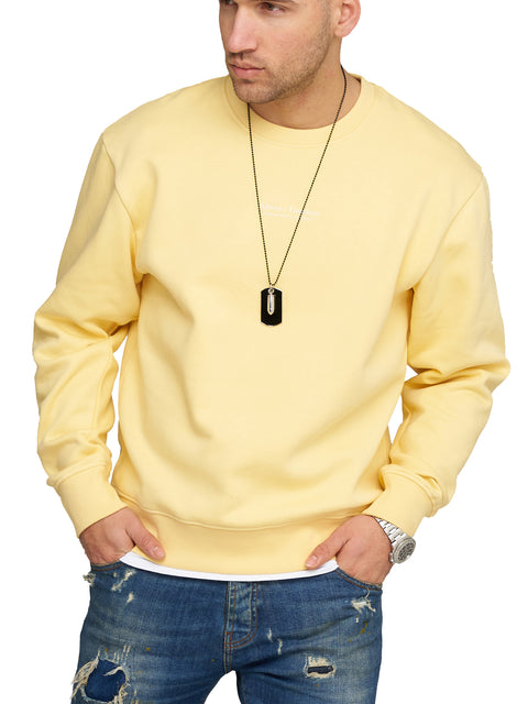 Jack & Jones Infinity Herren Sweatshirt Rundhals Gelb S
