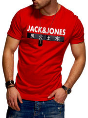Jack & Jones Infinity Herren T-Shirt Crew Neck Rot S