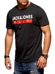 Jack & Jones Infinity Herren T-Shirt Crew Neck Schwarz S