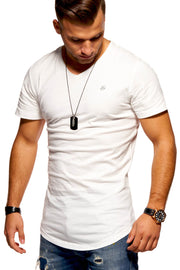 Jack & Jones Infinity Herren T-Shirt V-Neck Weiß S