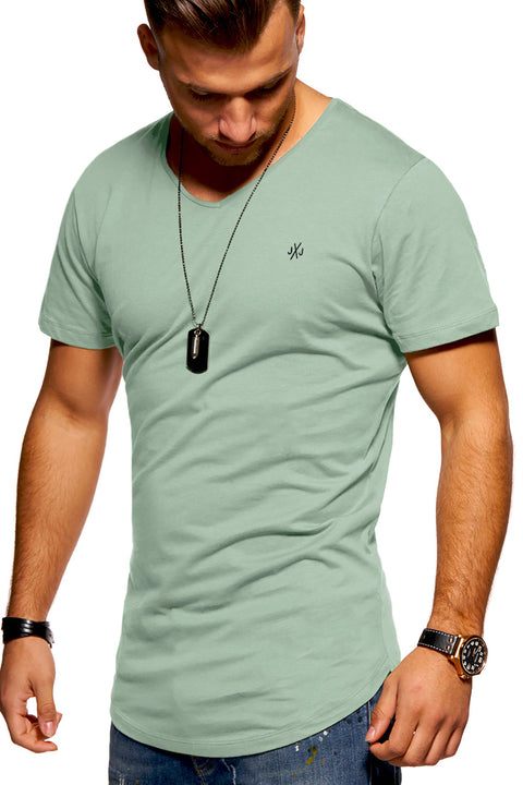 Jack & Jones Infinity Herren T-Shirt V-Neck Hellgrün S