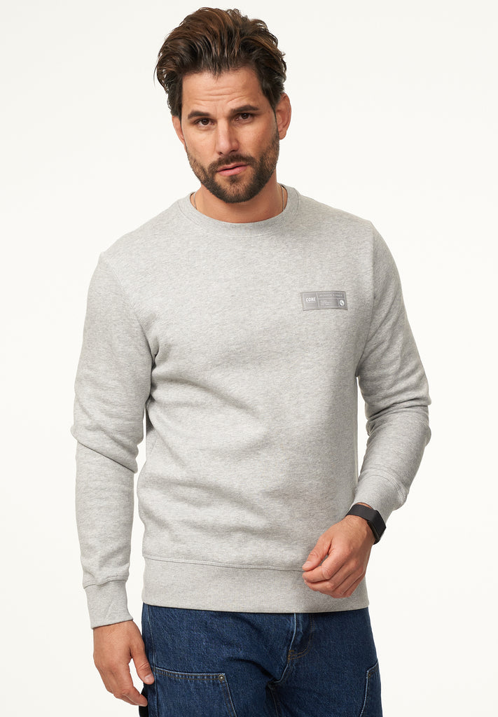 Jack & Jones Infinity Viverni POPS Sweatshirt Light Grey Melange