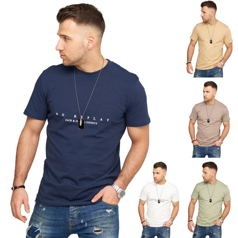 Jack & Jones Herren T-Shirt COPE INFINITY O-Neck Kurzarmshirt - Übersicht