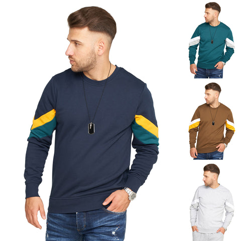 Jack & Jones Infinity Herren Sweatshirt Color Blocking Print