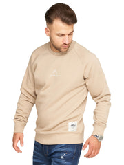 Jack & Jones Infinity Herren Sweatshirt Crew Neck Print Beige L