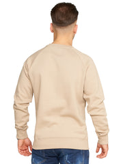 Jack & Jones Infinity Herren Sweatshirt Crew Neck Print Beige XL