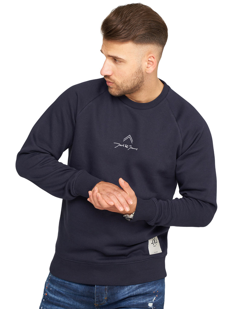 Jack & Jones Infinity Herren Sweatshirt MATTEO Pullover Sweater Perfect Navy S