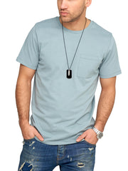 Jack & Jones Infinity Herren T-Shirt Crew Neck Basic Hellblau S