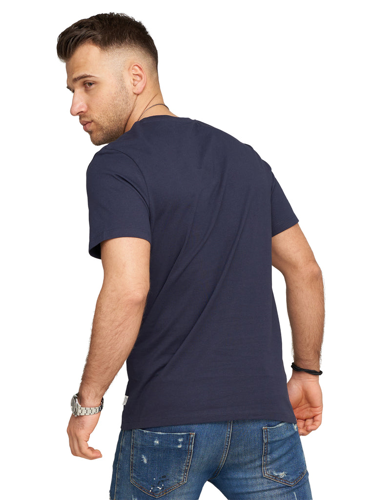 Jack & Jones Infinity Herren T-Shirt MARC INFINITY O-Neck Shirt Kurzarmshirt Perfect Navy M