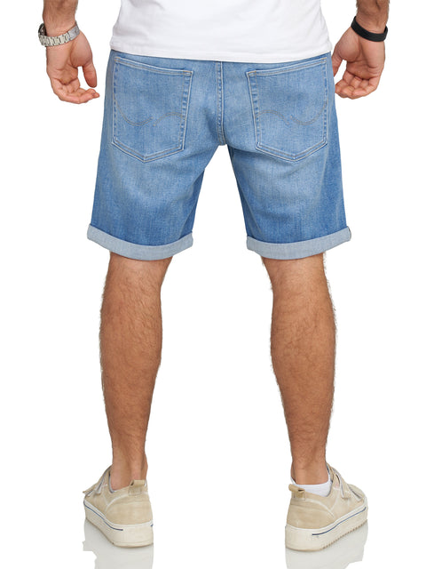 Jack & Jones Infinity Herren Jeans Shorts RICK Bermudas Used Look