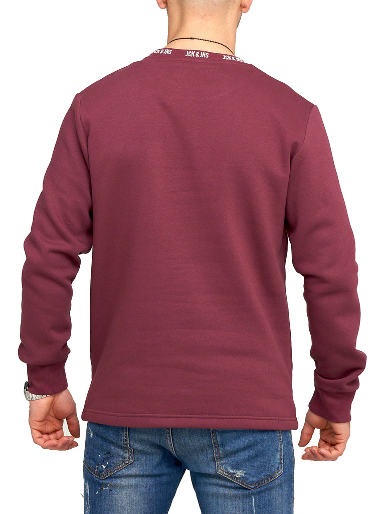 Jack & Jones Infinity Herren Sweatshirt LUCA Pullover Sweater Catawba Grape M