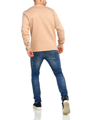 Jack & Jones Infinity Sweatshirt Logo Beige M
